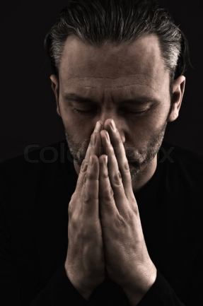Praying man